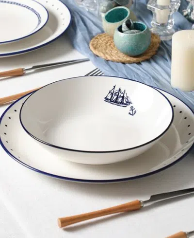 Stone Lain Knox 24-pc. Dinnerware Set, Service For 8 In White