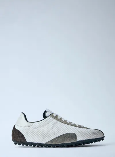Maison Margiela Timeless Leather Sneakers For Men In White