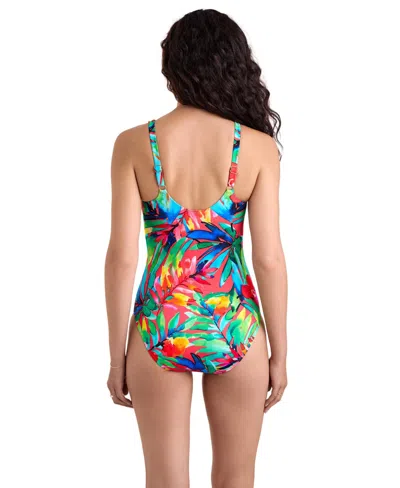 Shapesolver Monroe Underwire One-piece Swimsuit In Multi