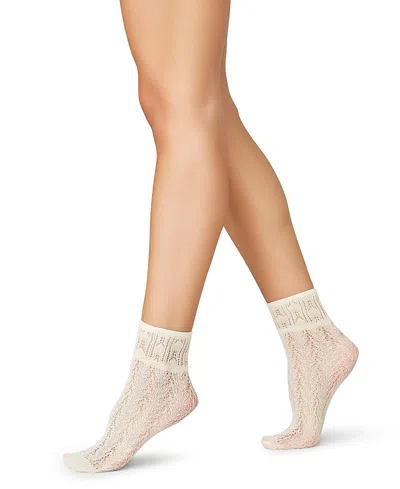 Swedish Stockings 2-pack Erica Crochet Socks In Neutral