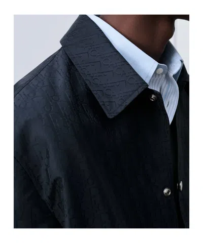 Dior Monogram Button-up Jacket In Blue