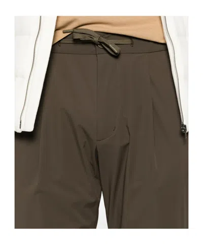 Herno Drawstring Trousers In Brown