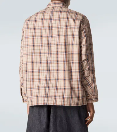 Comme Des Garçons Checked Cotton-blend Jacket In Multi