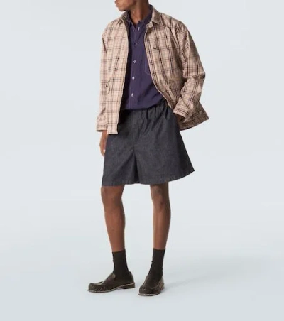 Comme Des Garçons Checked Cotton-blend Jacket In Multi