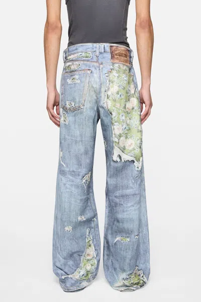 Acne Studios Belt Loop Jeans In Blue