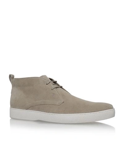 Tod's Chunky Sole Chukka Boots In Beige