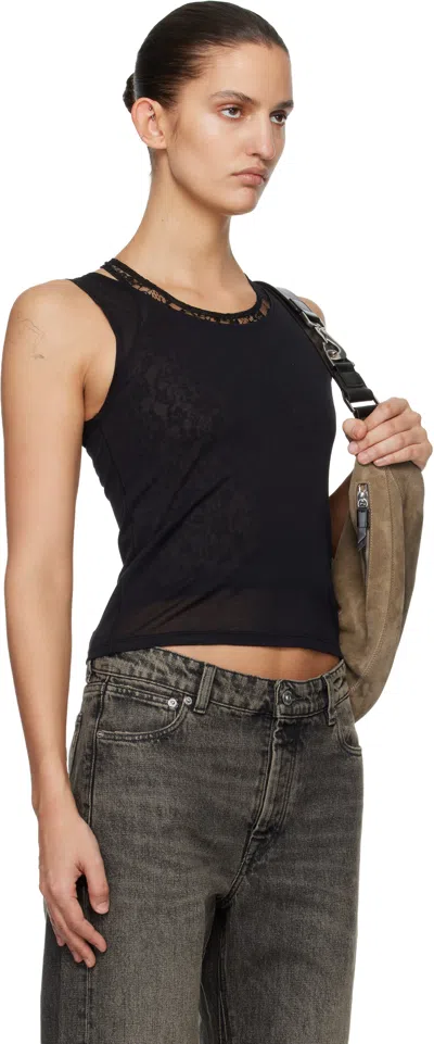 Our Legacy Swim Layered-effect Cotton-blend Tank In Black