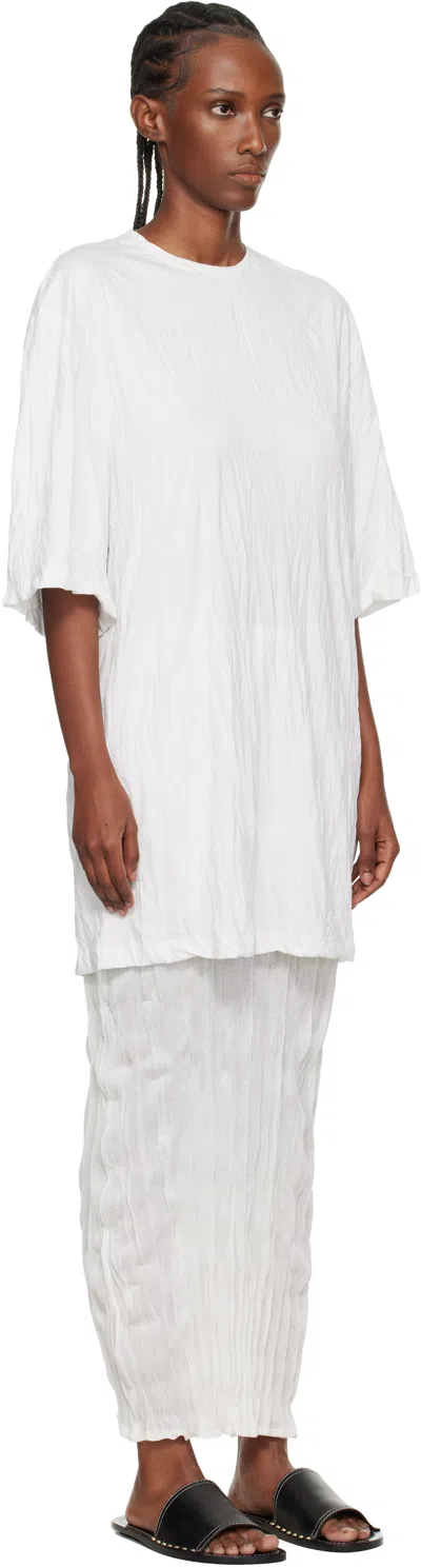 Totême Off-white Relaxed Tee Minidress In White