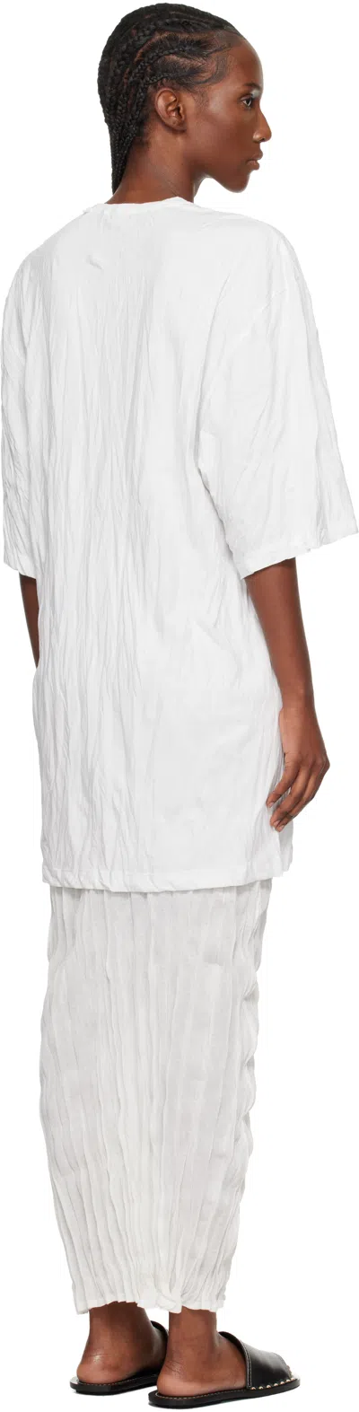 Totême Off-white Relaxed Tee Minidress In White