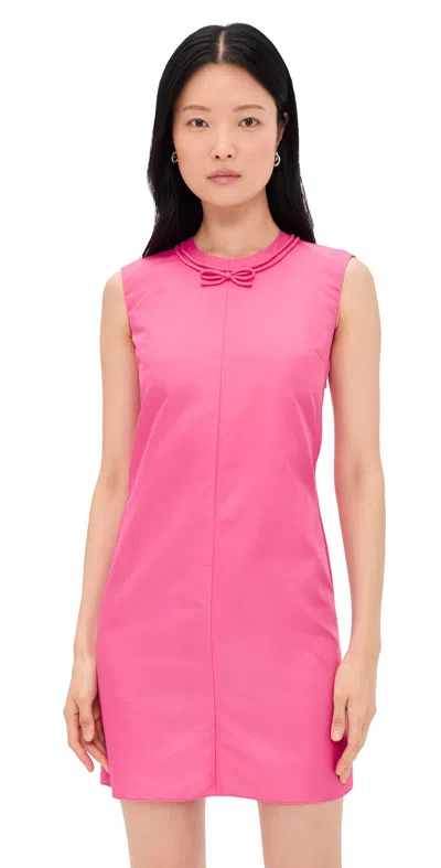Mm6 Maison Margiela Bow Detail Sleeveless Mini Dress In Pink