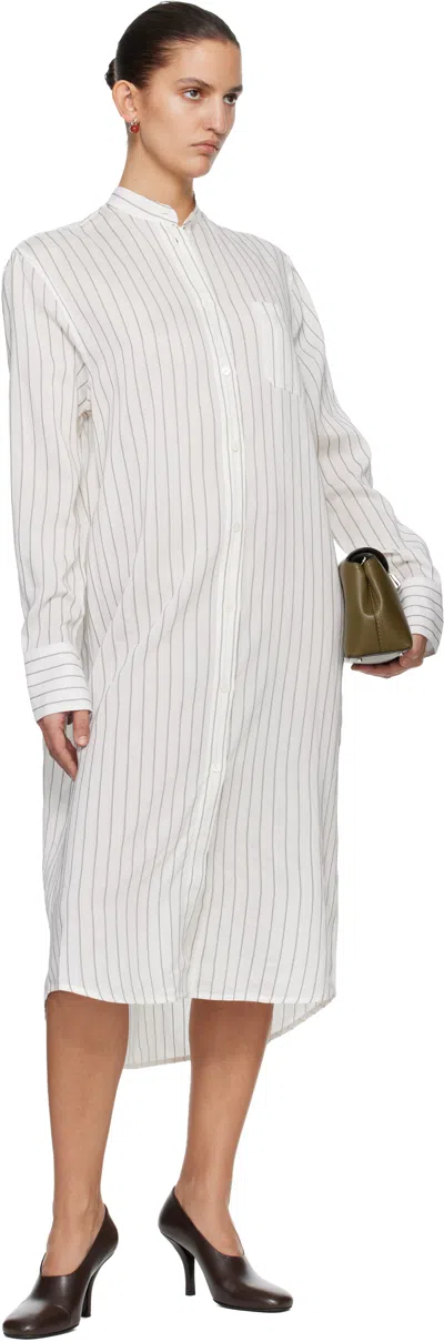 Totême Cotton Silk Summer Tunic Dress In White