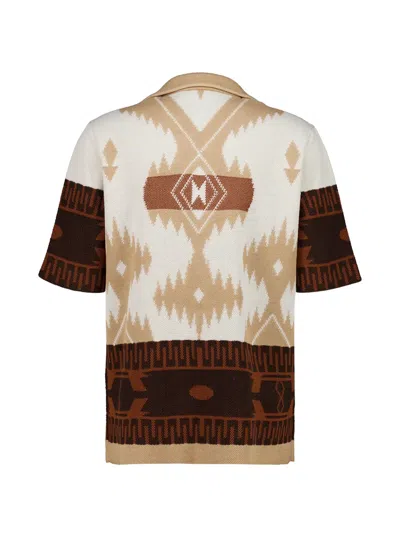 Alanui Patterned Piqué Shirt In Neutral