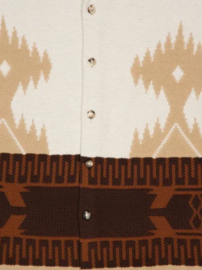 Alanui Patterned Piqué Shirt In Neutral