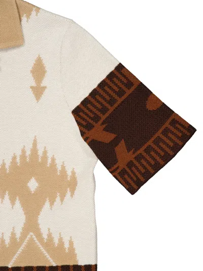 Alanui Patterned Piqué Shirt In Neutral