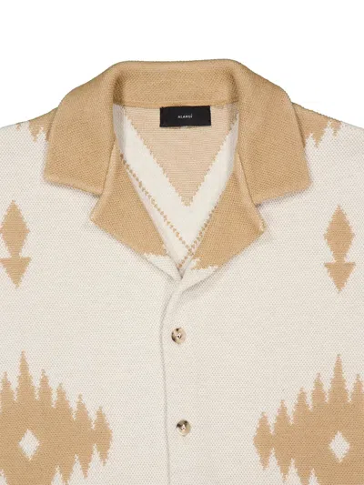 Alanui Patterned Piqué Shirt In Neutral