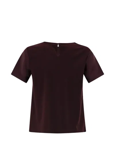 Weekend Max Mara Textured Back Blouse In Red