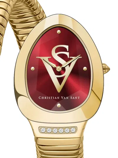 Christian Van Sant Naga 22mm Watch In Gold