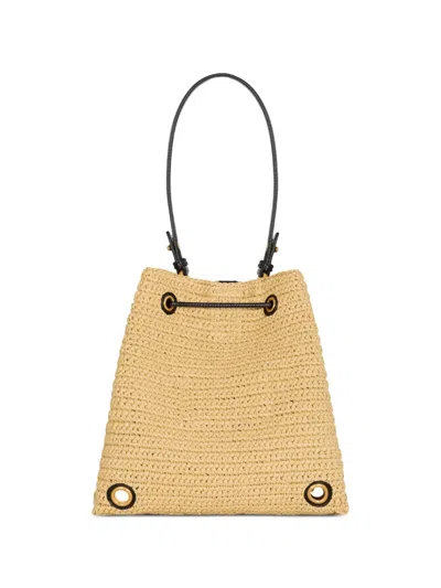 Balmain Pulse Crochet And Leather Backpack In Neutral