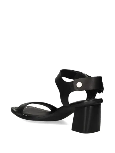 Ash Stud-embellished Leather Sandals In Black