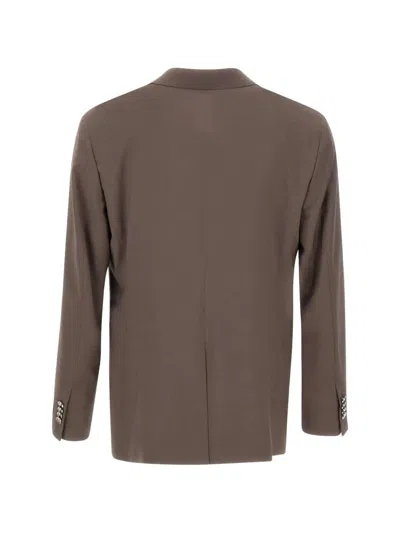Mood Double-breasted Jacket In Gray