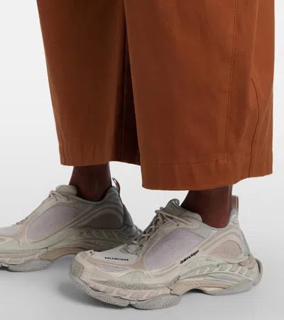 Balenciaga Triple S.2 Gandient Mesh And Nylon Inserts With Used-effect In White