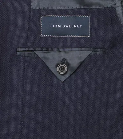 Thom Sweeney Wool Blazer In Blue