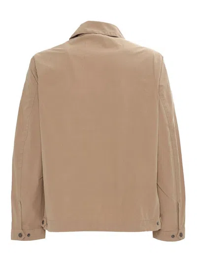 Barbour Workers Patch-pocket Cotton Jacket In Brown