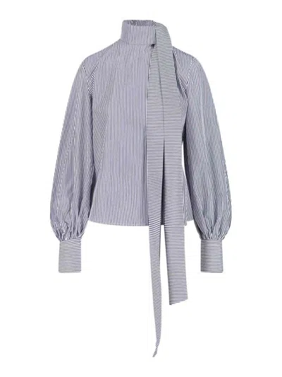 Finamore 1925 Lindsay Blouse In Blue