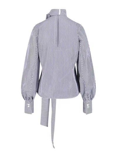 Finamore 1925 Lindsay Blouse In Blue