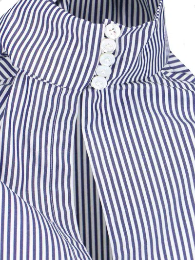 Finamore 1925 Lindsay Blouse In Blue