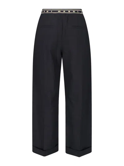 Marni Virgin Wool Trousers In Multi