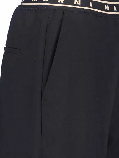Marni Virgin Wool Trousers In Multi