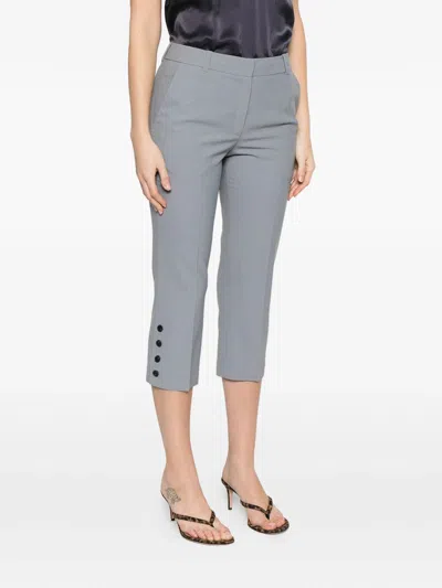 Iro Aqua Button-embellished Trousers In Gray
