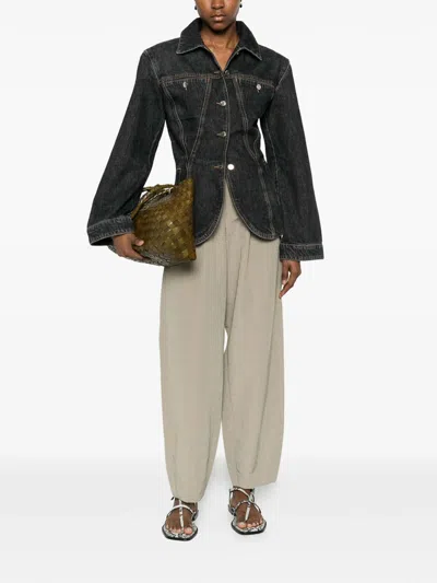 Iro Long-sleeved Denim Jacket In Black