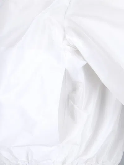 Jil Sander Technical Faille Jacket In White
