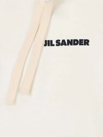 Jil Sander Logo Sweatshirt In Neutral