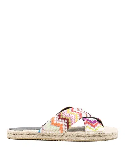Missoni Zigzag-patterned Espadrilles In Multi