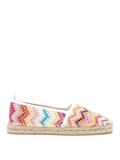 Missoni Chevron-pattern Espadrilles In Multi