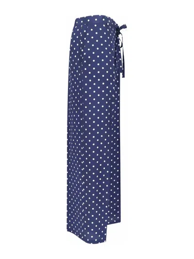 P.a.r.o.s.h Polka Dot-pattern Pants In Blue