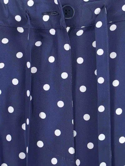 P.a.r.o.s.h Polka Dot-pattern Pants In Blue