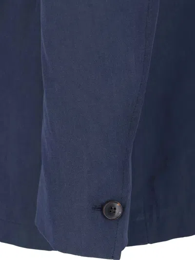 Paul Smith Button Jacket In Blue