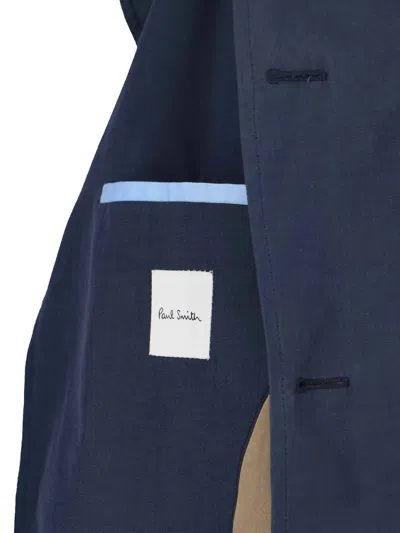 Paul Smith Button Jacket In Blue