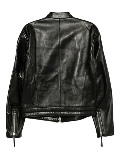 Tom Ford Leather Jacket In Black
