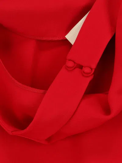 Valentino Womens Paris Halter-neck Silk-crepe Mini Dress In Red
