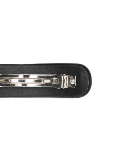 Versace Embellished Hair Clip In Black