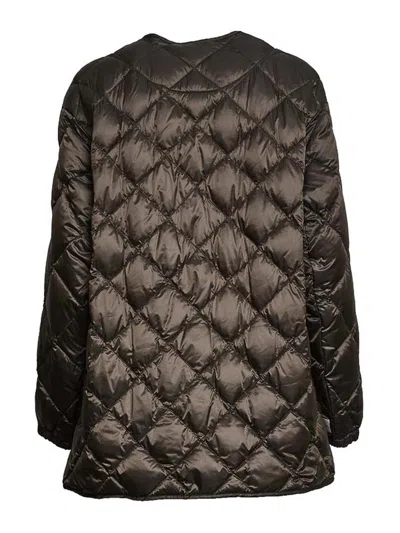 Max Mara The Cube Quilted Button Jacket In Brown