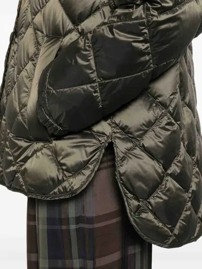 Max Mara The Cube Quilted Button Jacket In Green