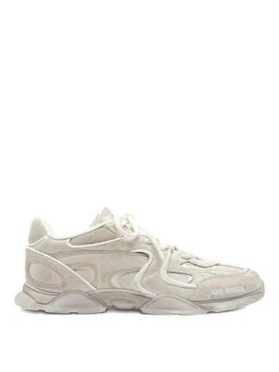 Axel Arigato Eris White Low Top Sneakers With Logo Patch On The Tongue In Leather And Fabric Woman