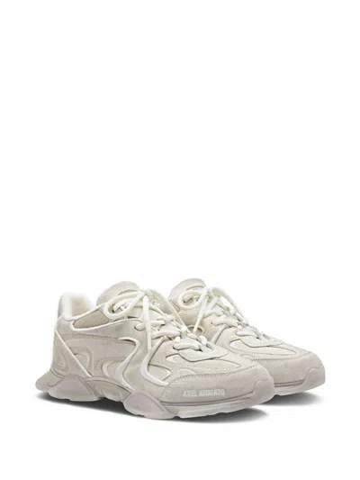 Axel Arigato Eris White Low Top Sneakers With Logo Patch On The Tongue In Leather And Fabric Woman