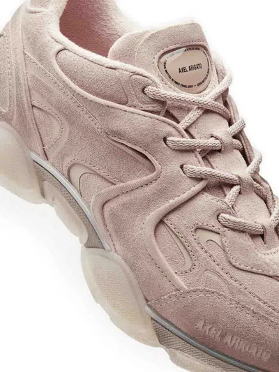 Axel Arigato Suede Panelled Lace-up Sneakers In Pink